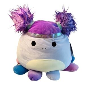 SQUISHMALLOW Octopus 16” Beula the Purple Octopus SQUISH-DOOS Collection